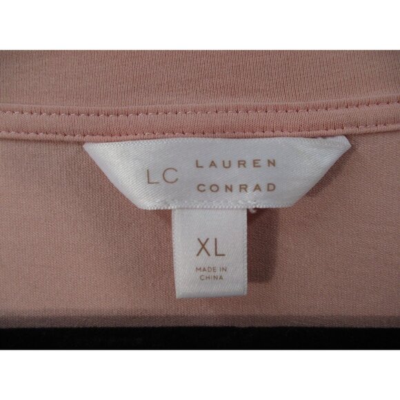 Lauren Conrad Pink Puff Sleeve Top XL - Picture 2 of 9